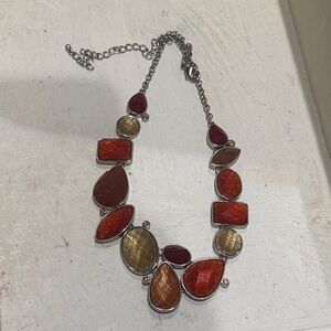 Premier Red and Gold Multi-Stone Necklace